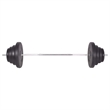 vidaXL 264.6 lbs Barbell and Dumbbell Set in Black