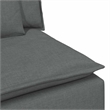vidaXL Modular Sofa with Cushions in Dark Gray