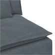 vidaXL Modular Polyester Sofa in Dark Grey