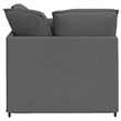 vidaXL Modular Oversized Sofa in Dark Gray Fabric