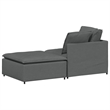 vidaXL Modular Oversized Sofa in Dark Gray Fabric