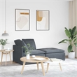 vidaXL Modular Oversized Velvet Sofa in Dark Grey