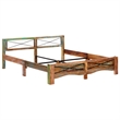 vidaXL Solid Reclaimed Wood Bed Frame in Multi-Color