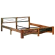 vidaXL Solid Reclaimed Wood Bed Frame in Multi-Color