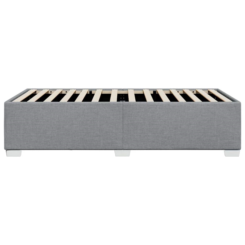 vidaXL Engineered Wood Twin Bed Frame in Light Grey