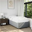 vidaXL Engineered Wood Twin Bed Frame in Light Grey