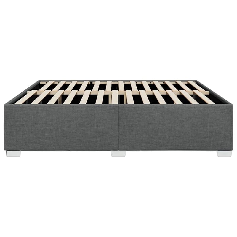 vidaXL Engineered Wood California King Bed Frame in Dark Gray