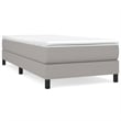 vidaXL Twin Fabric Bed Frame without Mattress in Light Gray