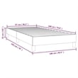 vidaXL Twin Fabric Bed Frame without Mattress in Light Gray