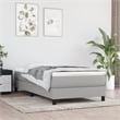 vidaXL Twin Fabric Bed Frame without Mattress in Light Gray