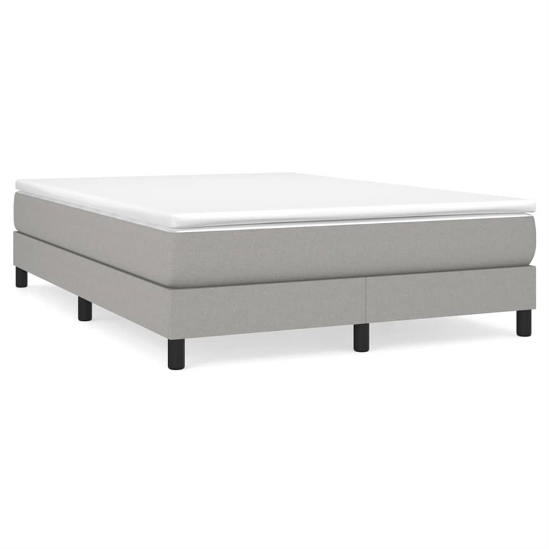 vidaXL Full Engineered Wood Bed Frame in Light Grey