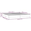 vidaXL King Bed Frame without Mattress in Light Gray