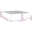 vidaXL King Size Faux Leather Bed Frame in White