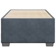vidaXL Engineered Wood Twin Bed Frame in Dark Gray