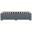 vidaXL Engineered Wood Twin Bed Frame in Dark Gray