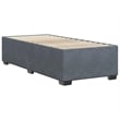 vidaXL Engineered Wood Twin Bed Frame in Dark Gray