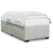 vidaXL Twin XL Engineered Wood Bed Frame in Light Grey