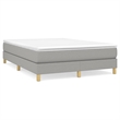 vidaXL Upholstered Bed Frame in Light Grey