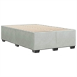 vidaXL Full Without Headboard Bed Frame in Light Gray