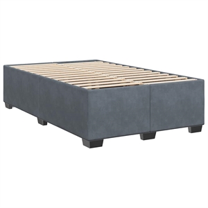 vidaXL Velvet Full Bed Frame in Dark Gray