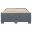 vidaXL Velvet Full Bed Frame in Dark Gray