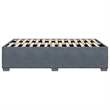 vidaXL Velvet Full Bed Frame in Dark Gray