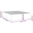 vidaXL California King Bed Frame in Light Gray