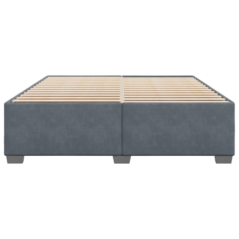 vidaXL Modren King Bed Frame in Dark Gray