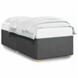 vidaXL Engineered Wood Twin Bed Frame in Dark Gray