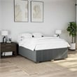 vidaXL Modern Engineered Wood Queen Bed Frame in Dark Gray