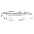 vidaXL California King Faux Leather and Engineered Wood Bed Frame in White