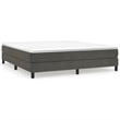 vidaXL Velvet King Bed Frame in Dark grey