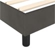 vidaXL Velvet King Bed Frame in Dark grey