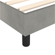 vidaXL Velvet California King Bed Frame without Mattress in Light Gray