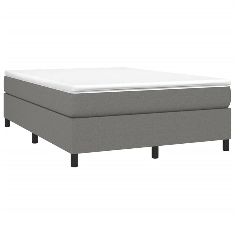 vidaXL Engineered Wood Bed Queen Frame in Dark Grey
