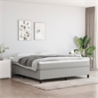 vidaXL Engineered Wood King Bed Frame in Light Grey