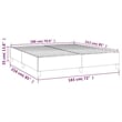 vidaXL Engineered Wood California King Bed Frame in Dark Gray