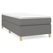vidaXL Engineered Wood Twin Bed Frame in Dark Gray