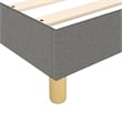 vidaXL Engineered Wood Twin Bed Frame in Dark Gray