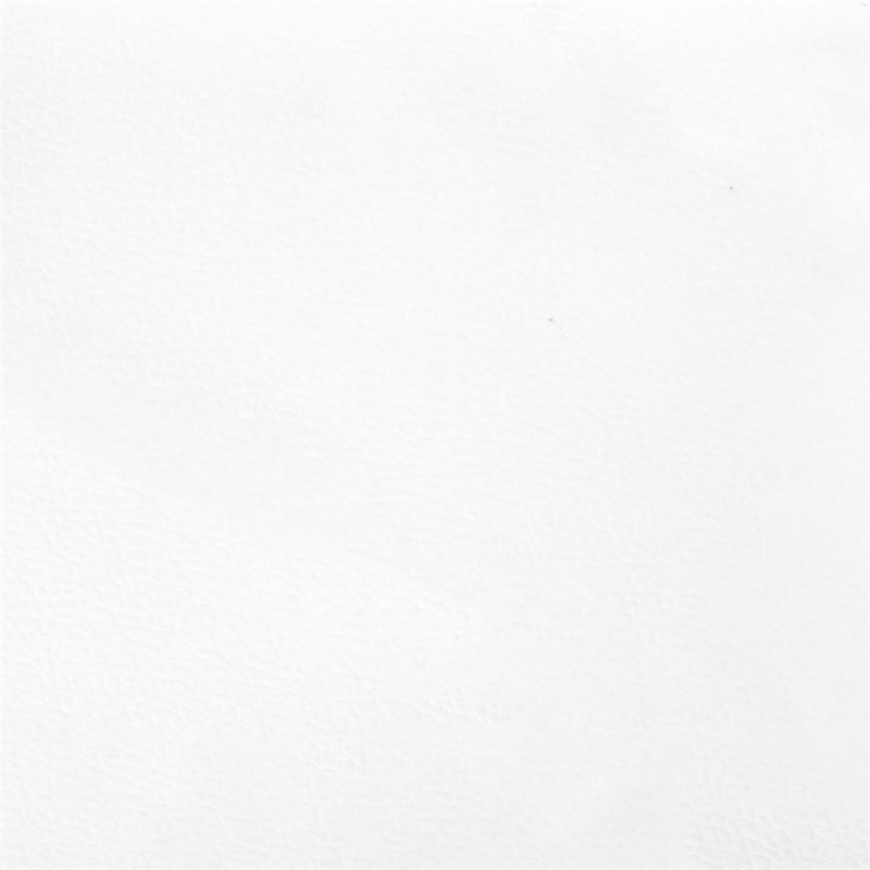 vidaXL Twin XL Sturdy Faux Leather Plywood Bed Frame in White