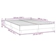 vidaXL Full/Double Faux Leather Plywood Bed Frame in Black