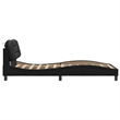 vidaXL Faux leather Twin Bed Frame in Black