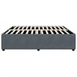 vidaXL Engineered Wood California King Bed Frame in Dark Gray