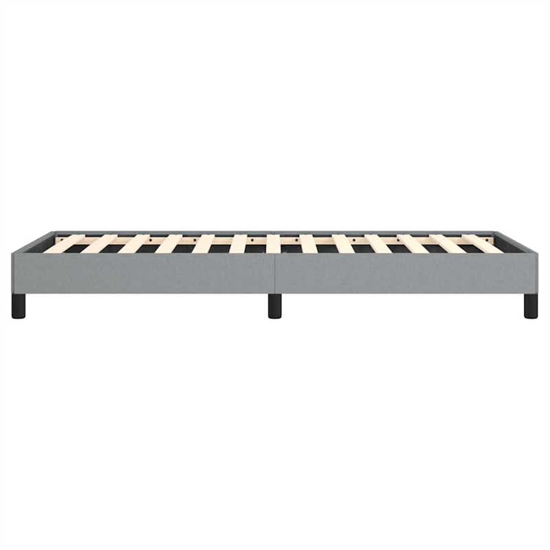 vidaXL Engineered Wood Twin Bed Frame in Light Grey