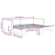 vidaXL Modern Sleeper Sofa Day Bed in Dark Gray