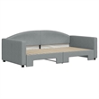 vidaXL Daybed With Trundle in Light Grey