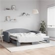 vidaXL Daybed With Trundle in Light Grey