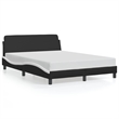 vidaXL Faux Leather Bed Frame in Black and White