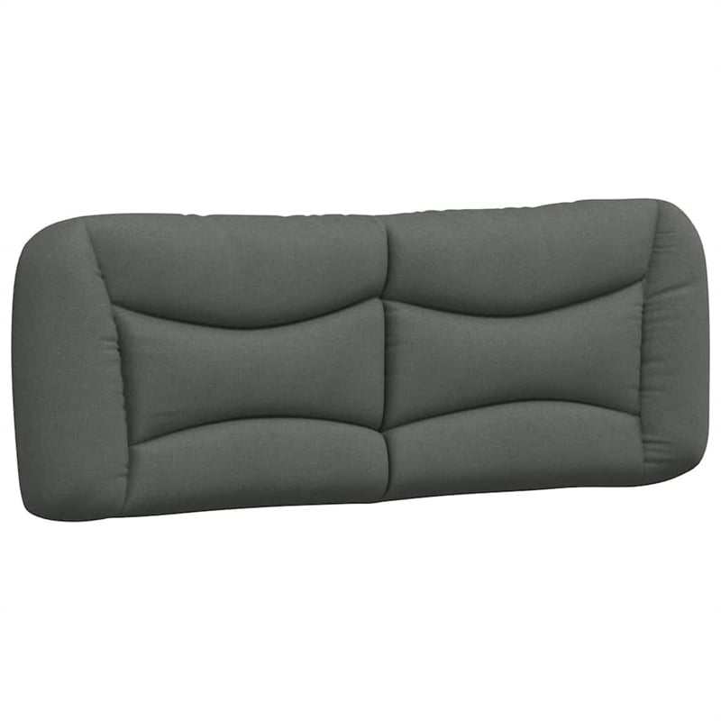 vidaXL Polyester Upholstery Full Bed Frame Dark Grey