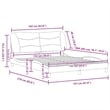 vidaXL Modern Engineered Wood Queen Bed Frame in Dark Gray